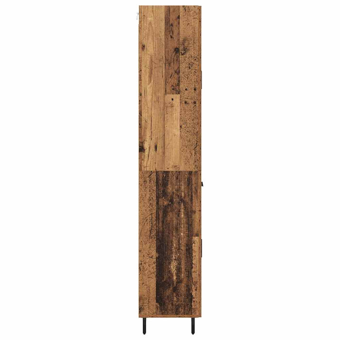 Bufet cu sertar 2 pcs Lemn Vechi Lemn Stratificat și Sticlă - WALTI WALTI