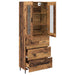 Bufet cu sertar 2 pcs Lemn Vechi Lemn Stratificat și Sticlă - WALTI WALTI