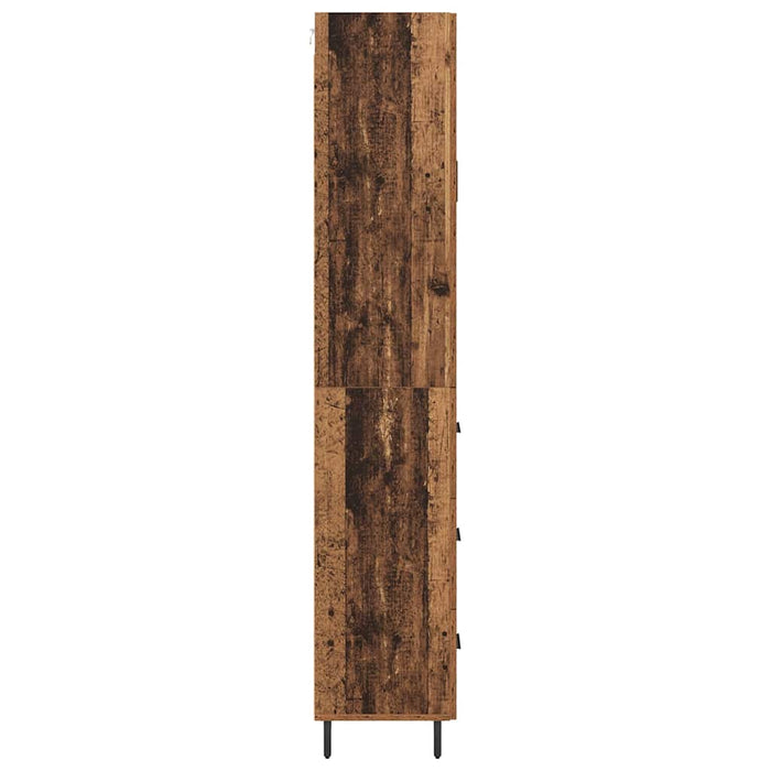 Bufet cu sertar 2 pcs Lemn Vechi Lemn Stratificat și Sticlă - WALTI WALTI