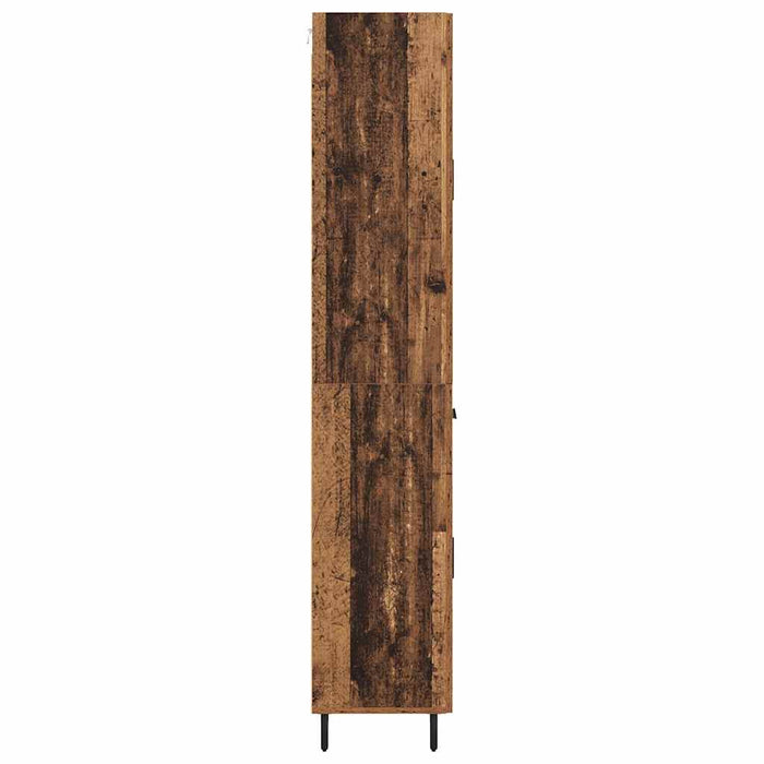 Bufet cu sertar 2 pcs Lemn Vechi Lemn Stratificat și Sticlă - WALTI WALTI