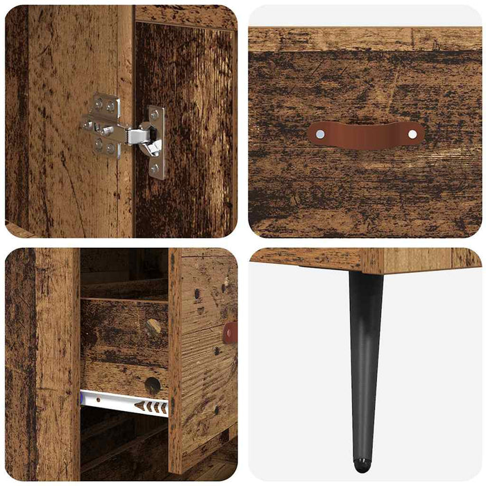 Bufet cu sertar Lemn Vechi 69,5 x 34 x 180 cm Lemn compozit - WALTI WALTI