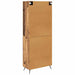 Bufet cu sertar Lemn Vechi 69,5 x 34 x 180 cm Lemn compozit - WALTI WALTI