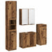 Set de mobilier pentru baie 4 pcs Lemn vechi Lemn compozit - WALTI WALTI
