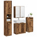 Set de mobilier pentru baie 4 pcs Lemn vechi Lemn compozit - WALTI WALTI