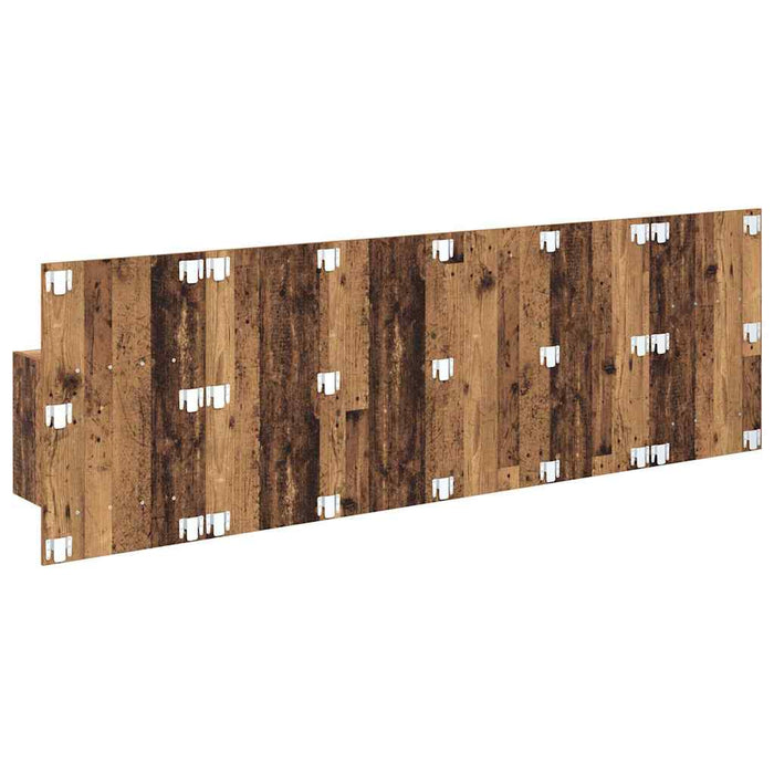Tăblie cu Noptieră cu sertar 3 pcs Lemn Vechi Lemn compozit - WALTI WALTI