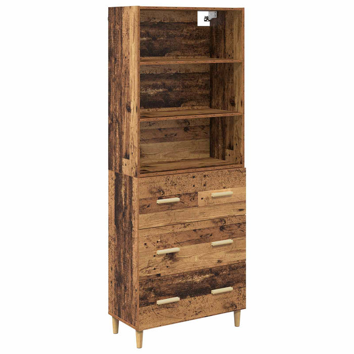 Bufet cu sertar Lemn Vechi 69,5 x 32,5 x 180 cm Lemn compozit - WALTI WALTI