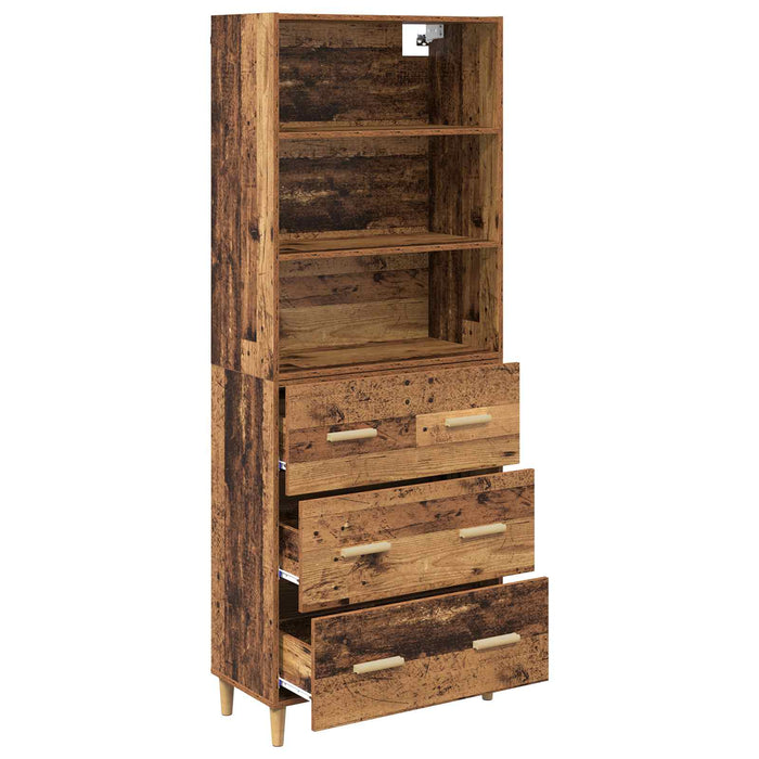 Bufet cu sertar Lemn Vechi 69,5 x 32,5 x 180 cm Lemn compozit - WALTI WALTI