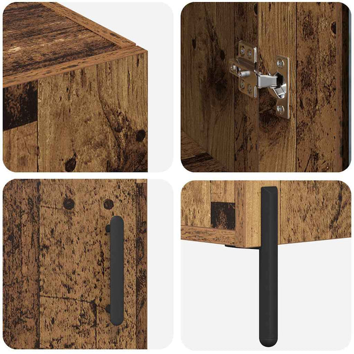 Bufet Pe perete Lemn Vechi 69,5 x 34 x 180 cm Lemn compozit - WALTI WALTI