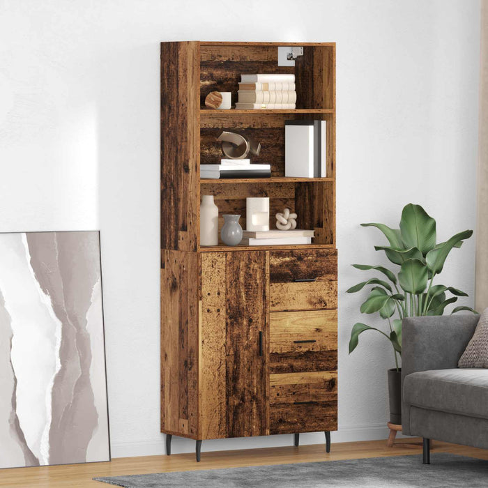 Bufet cu sertar 2 pcs Lemn Vechi Lemn compozit - WALTI WALTI