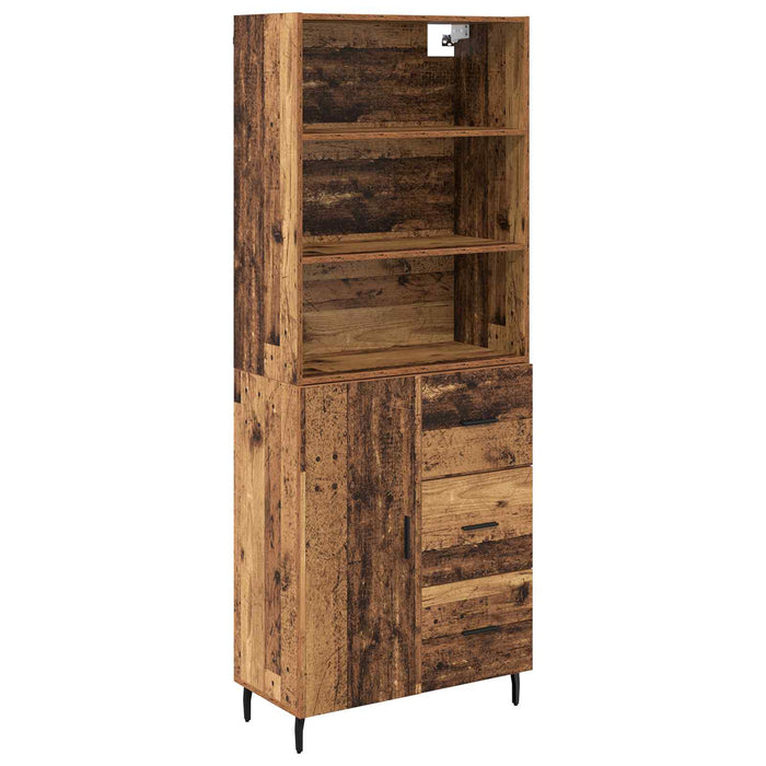 Bufet cu sertar 2 pcs Lemn Vechi Lemn compozit - WALTI WALTI