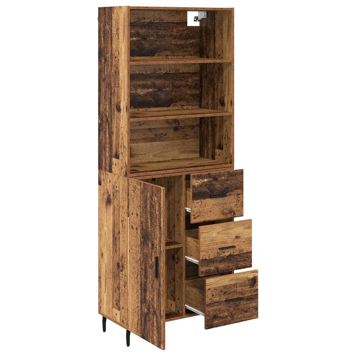 Bufet cu sertar 2 pcs Lemn Vechi Lemn compozit - WALTI WALTI