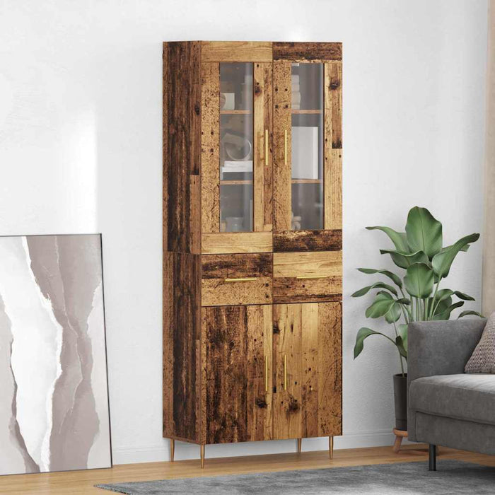 Bufet cu sertar 2 pcs Lemn vechi Lemn compozit - WALTI WALTI