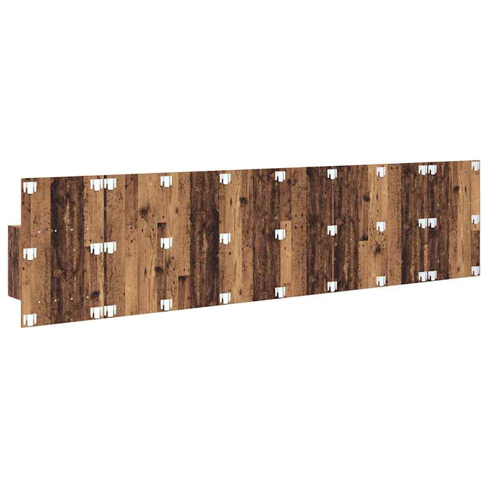 Tăblie cu Noptieră cu sertar 3 pcs Lemn Vechi Lemn compozit - WALTI WALTI