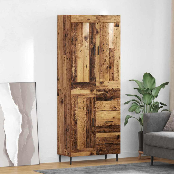 Bufet cu sertar 2 pcs Lemn Vechi Lemn compozit - WALTI WALTI