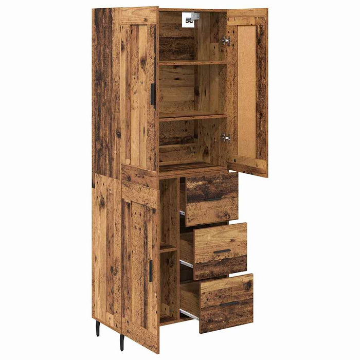 Bufet cu sertar 2 pcs Lemn Vechi Lemn compozit - WALTI WALTI