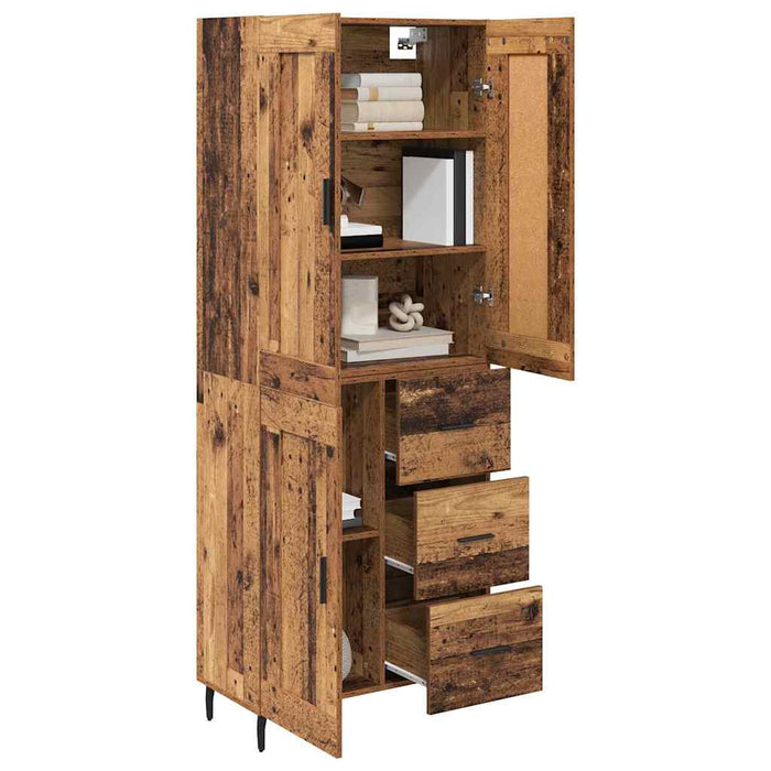 Bufet cu sertar 2 pcs Lemn Vechi Lemn compozit - WALTI WALTI