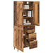 Bufet cu sertar 2 pcs Lemn Vechi Lemn compozit - WALTI WALTI