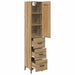 Bufet Stejar Artizanal 34,5 x 34 x 180 cm Lemn compozit - WALTI WALTI