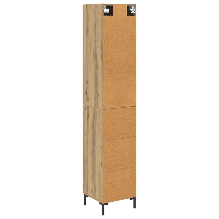 Bufet Stejar Artizanal 34,5 x 34 x 180 cm Lemn compozit - WALTI WALTI