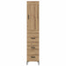Bufet Stejar Artizanal 34,5 x 34 x 180 cm Lemn compozit - WALTI WALTI