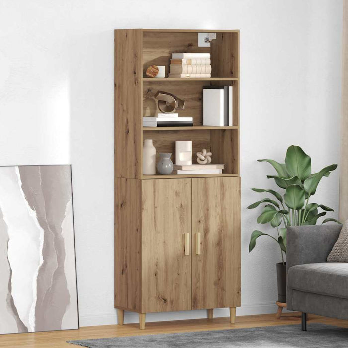 Bufet stejar artizanal 69,5 x 34 x 180 cm Lemn compozit - WALTI WALTI