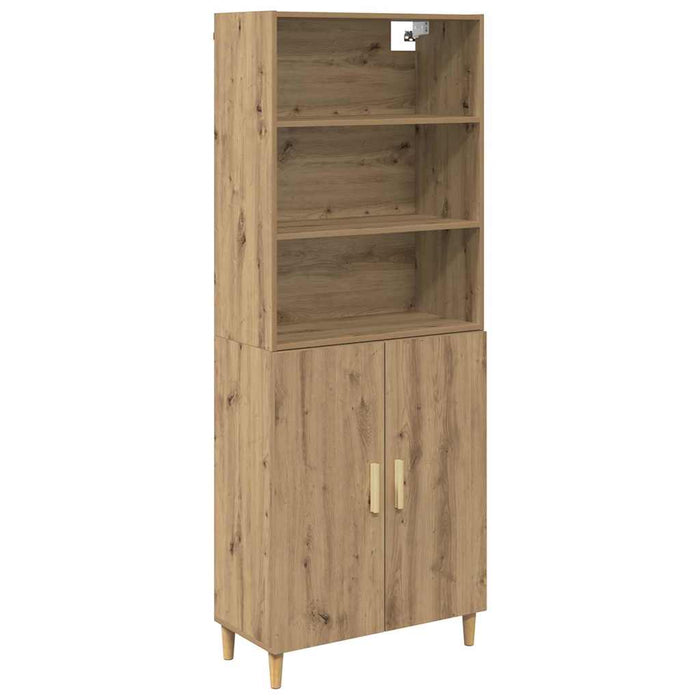 Bufet stejar artizanal 69,5 x 34 x 180 cm Lemn compozit - WALTI WALTI