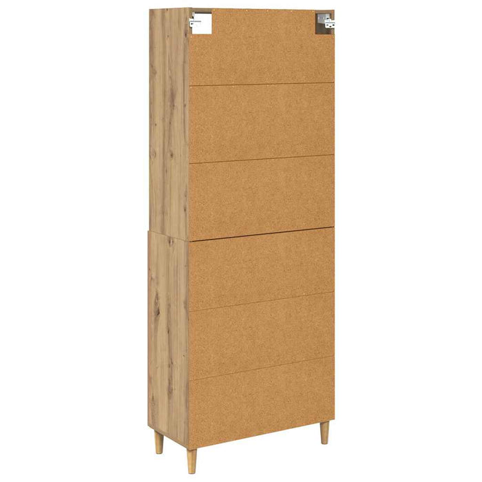 Bufet stejar artizanal 69,5 x 34 x 180 cm Lemn compozit - WALTI WALTI