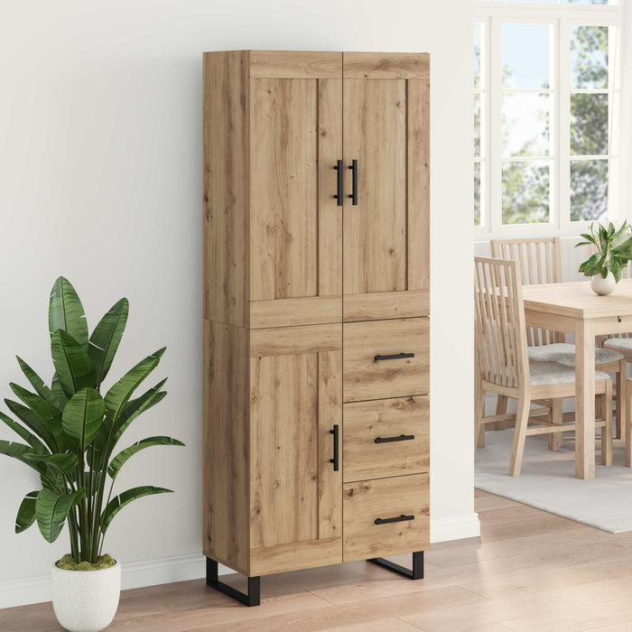 Bufet Stejar Artizanal 69,5 x 34 x 180 cm Lemn compozit - WALTI WALTI
