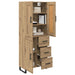Bufet Stejar Artizanal 69,5 x 34 x 180 cm Lemn compozit - WALTI WALTI