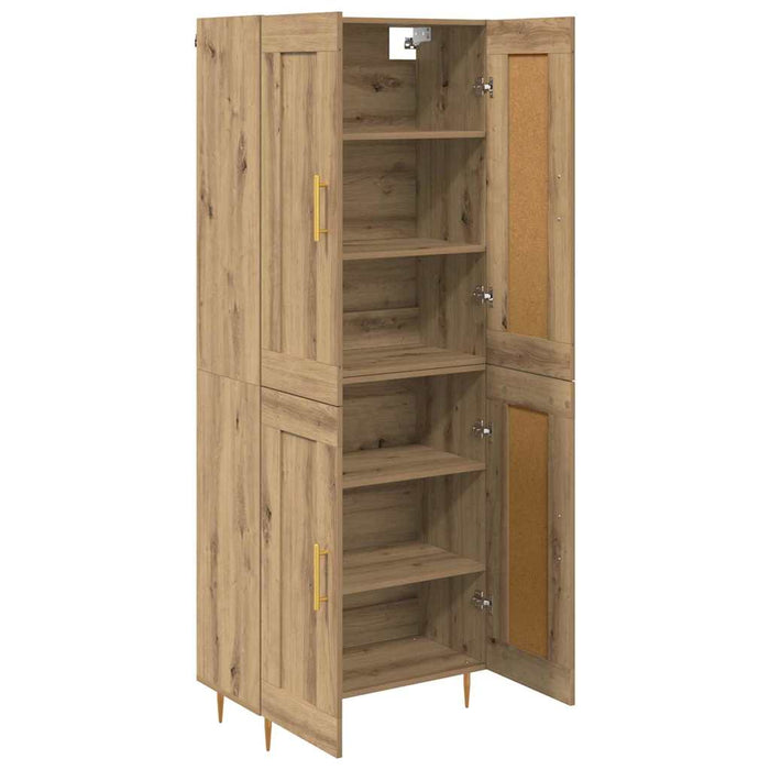 Bufet Stejar Artizanal 69,5 x 34 x 180 cm Lemn compozit - WALTI WALTI