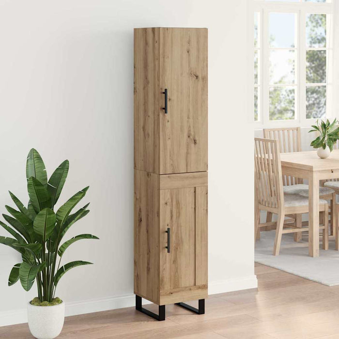 Bufet Stejar Artizanal 34,5 x 34 x 180 cm Lemn compozit WALTI