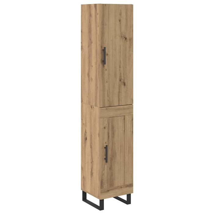Bufet Stejar Artizanal 34,5 x 34 x 180 cm Lemn compozit WALTI