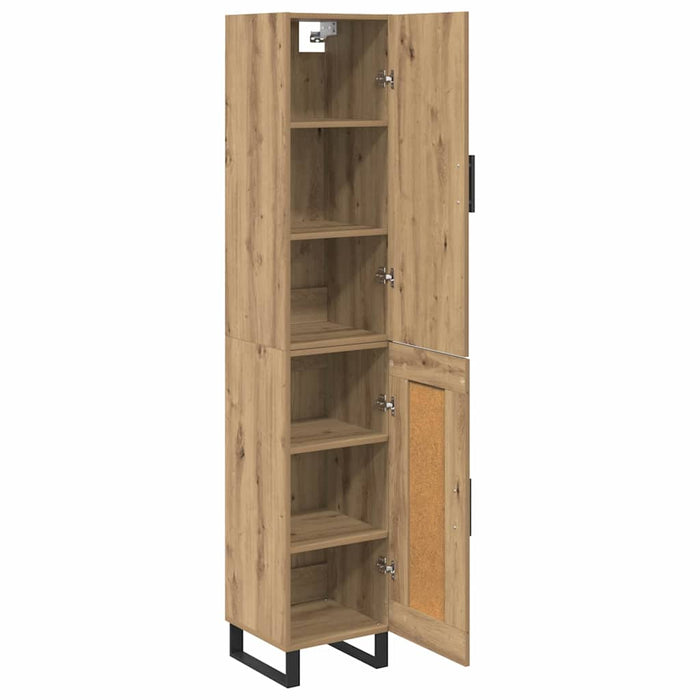 Bufet Stejar Artizanal 34,5 x 34 x 180 cm Lemn compozit WALTI
