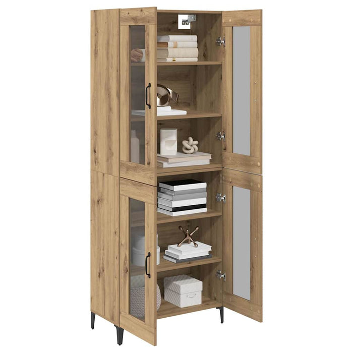 Bufet Stejar Artizanal 69,5 x 34 x 180 cm Lemn compozit - WALTI WALTI