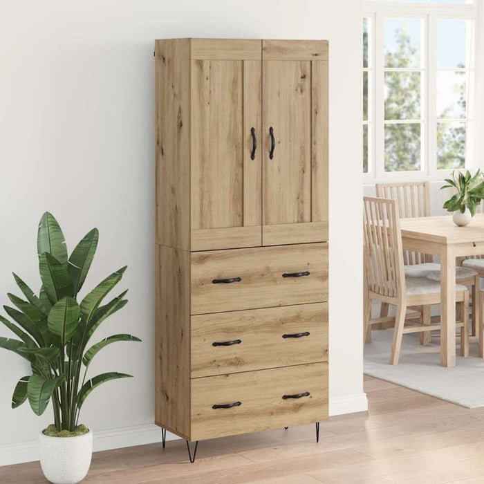 Bufet Stejar Artizanal 69,5 x 34 x 180 cm Lemn compozit - WALTI WALTI