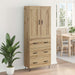 Bufet Stejar Artizanal 69,5 x 34 x 180 cm Lemn compozit - WALTI WALTI
