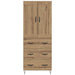 Bufet Stejar Artizanal 69,5 x 34 x 180 cm Lemn compozit - WALTI WALTI