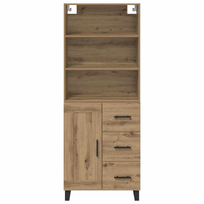 Bufet cu sertar 2 pcs Stejar Artizanal Lemn compozit - WALTI WALTI