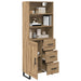 Bufet cu sertar 2 pcs Stejar Artizanal Lemn compozit - WALTI WALTI