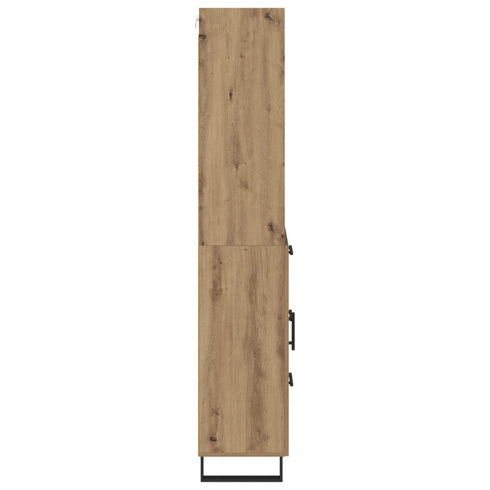 Bufet cu sertar 2 pcs Stejar Artizanal Lemn compozit - WALTI WALTI