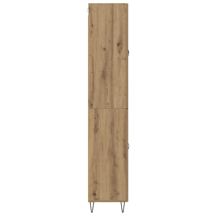 Bufet cu sertar 2 pcs Stejar Artizanal Lemn tehnic și sticlă - WALTI WALTI