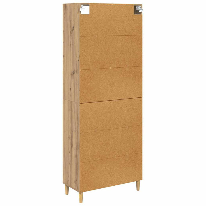 Bufet Stejar Artizanal 69,5 x 32,5 x 180 cm Lemn compozit - WALTI WALTI