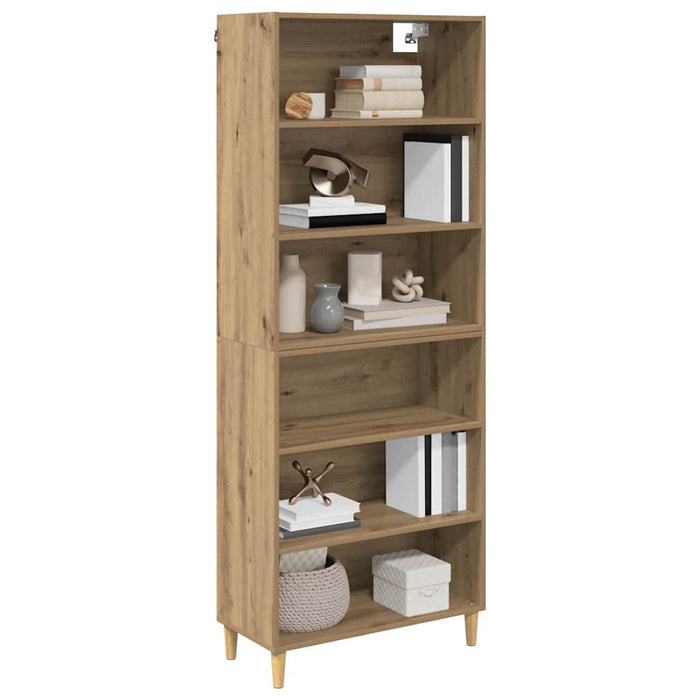 Bufet Stejar Artizanal 69,5 x 32,5 x 180 cm Lemn compozit - WALTI WALTI