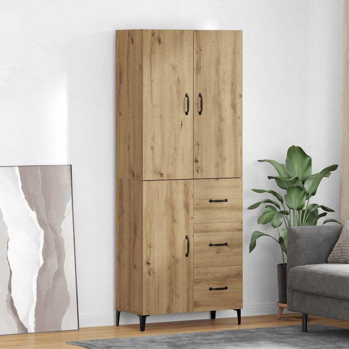 Bufet Stejar Artizanal 69,5 x 34 x 180 cm Lemn compozit - WALTI WALTI
