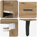 Bufet cu sertar 2 pcs Stejar Artizanal Lemn compozit - WALTI WALTI