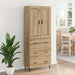 Bufet cu sertar 2 pcs Stejar Artizanal Lemn compozit - WALTI WALTI