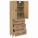Bufet cu sertar 2 pcs Stejar Artizanal Lemn compozit - WALTI WALTI