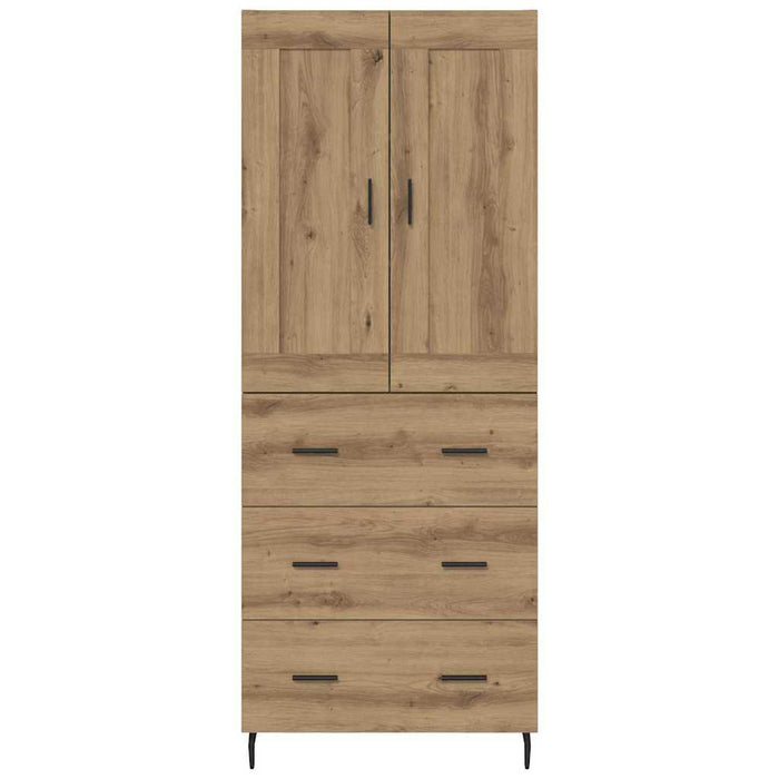 Bufet cu sertar 2 pcs Stejar Artizanal Lemn compozit - WALTI WALTI