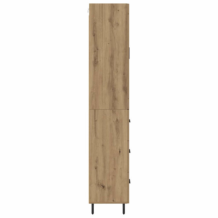 Bufet cu sertar 2 pcs Stejar Artizanal Lemn compozit - WALTI WALTI