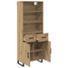 Bufet cu sertar 2 pcs Stejar Artizanal Lemn compozit - WALTI WALTI